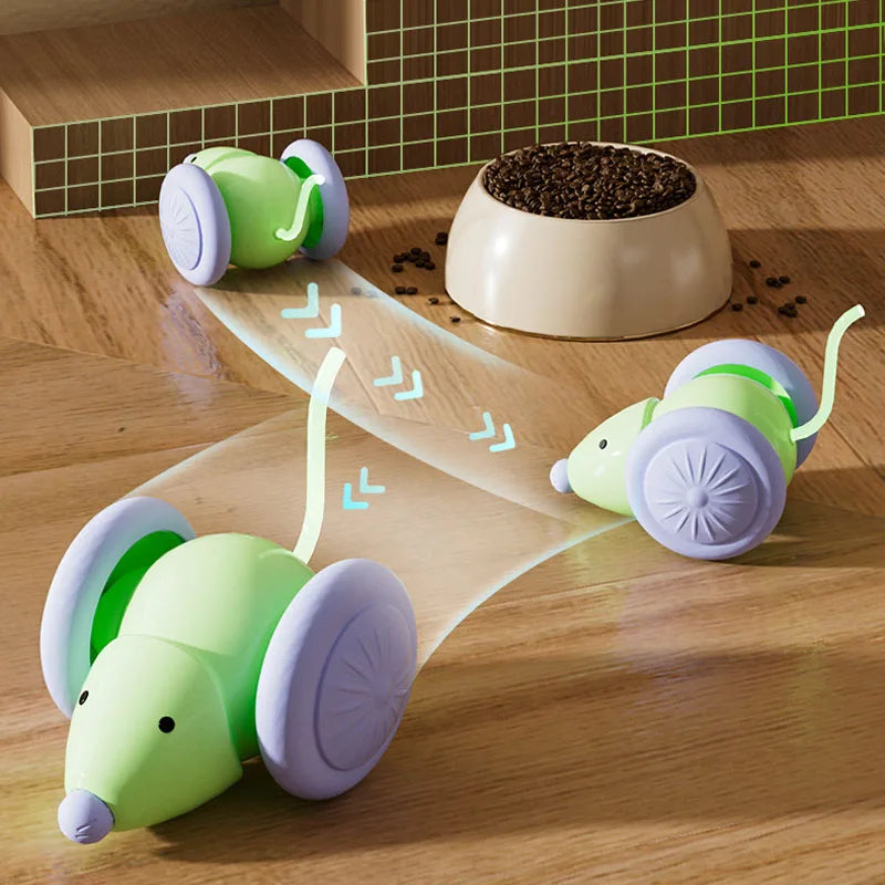 Topo Interattivo Elettrico a Forma di Topolino per Gatti