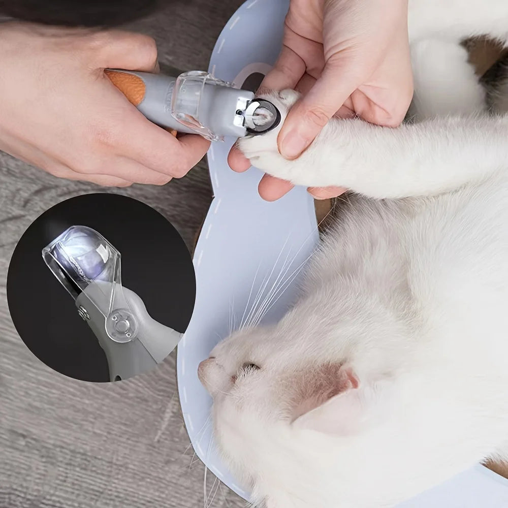 Tagliaunghie Professionale con Luce LED per Cani e Gatti