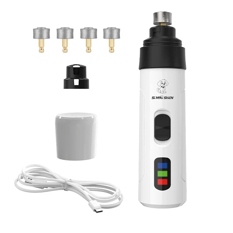 Lima Elettrica Ricaricabile USB per Unghie di Cani e Gatti – Silenziosa, Sicura e Professionale