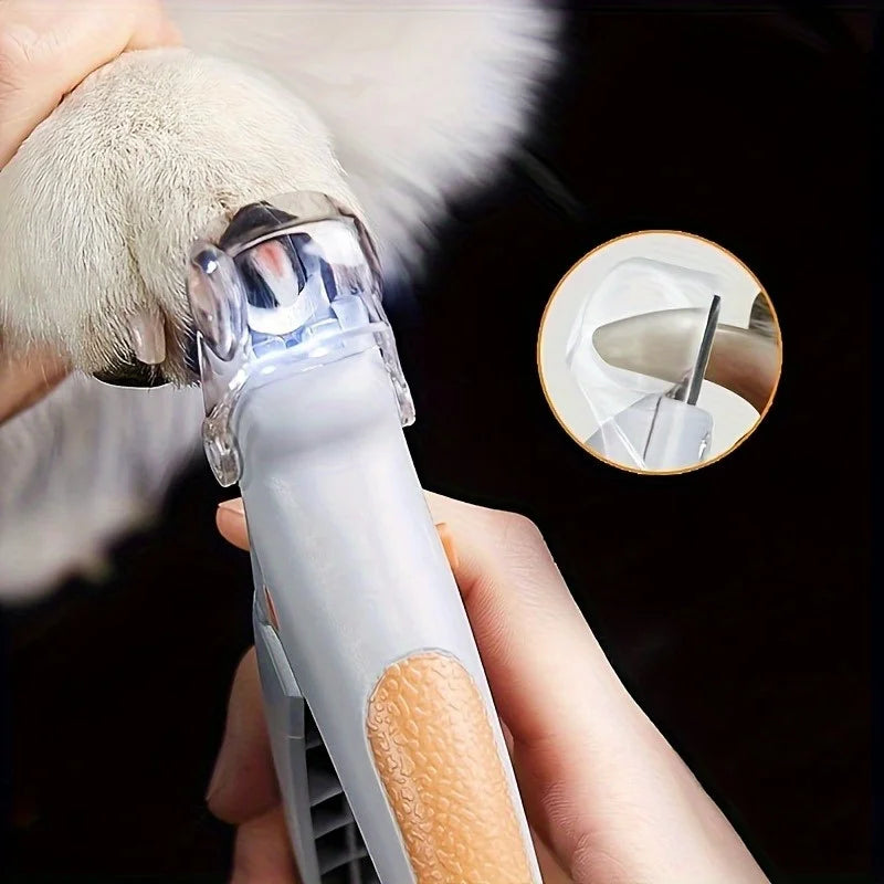 Tagliaunghie Professionale con Luce LED per Cani e Gatti