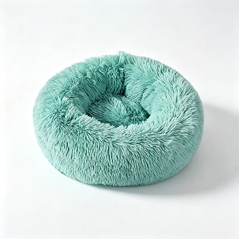 Cuccia Rotonda Morbida per Cani e Gatti – Letto Calmante in Peluche, Ultra Soffice e Confortevole