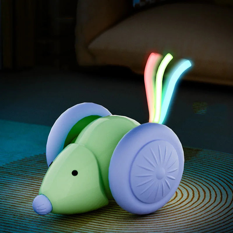Topo Interattivo Elettrico a Forma di Topolino per Gatti