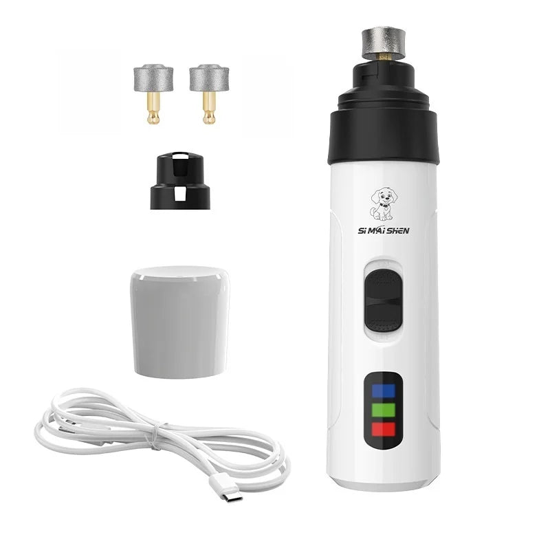 Lima Elettrica Ricaricabile USB per Unghie di Cani e Gatti – Silenziosa, Sicura e Professionale