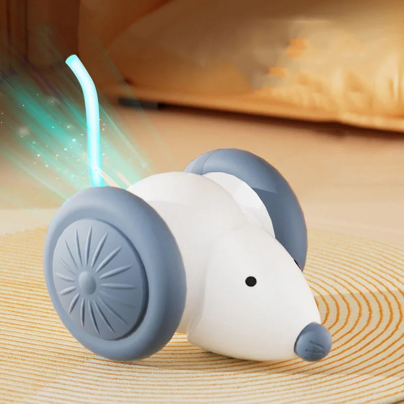 Topo Interattivo Elettrico a Forma di Topolino per Gatti